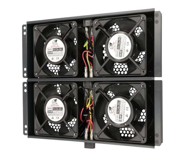 ExtraLink  Wentylator do szaf 19" 230V 350x320x50mm (czarna) - 1323220 - zdjęcie 2